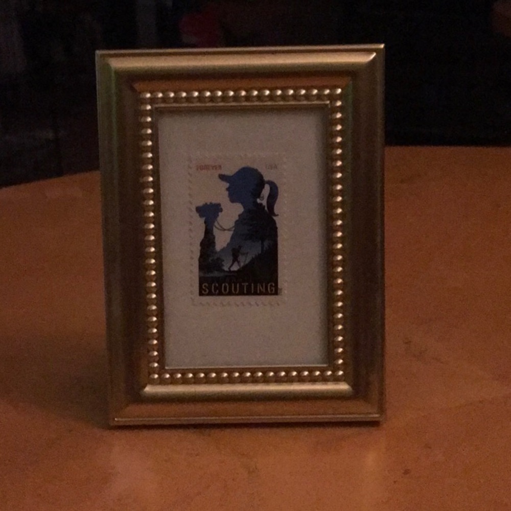 Girl Scout Centennial Postage Stamp Framed